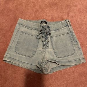 BDG Tie Up Denim Shorts